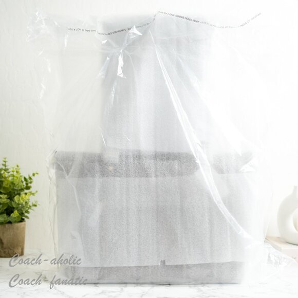 NWT Coach CV402 Gallery Tote Bag Crossgrain Leather Gold/Dark Stone *SEALED* - Picture 6 of 7